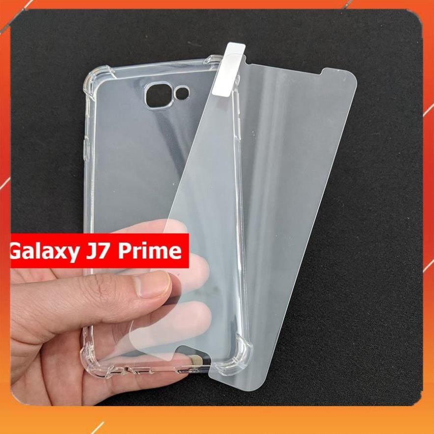 Xả kho- Bộ kính cường lực ốp lưng chống sốc Galaxy J7 Prime