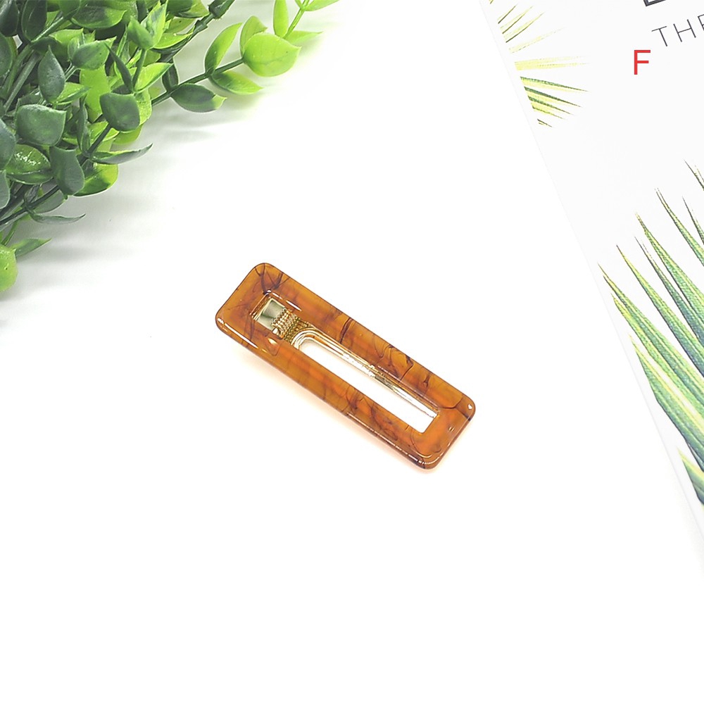 Kẹp tóc bằng nhựa thiết kế họa tiết da báo phong cách Vintage