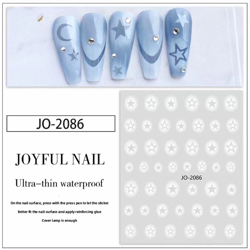 sticker miếng dán trang trí móng tay nail mẫu mới lấp lánh