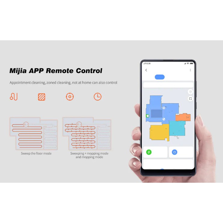 Robot hút bụi lau nhà Xiaomi Mijia Gen 2 Mop P Chính Hãng