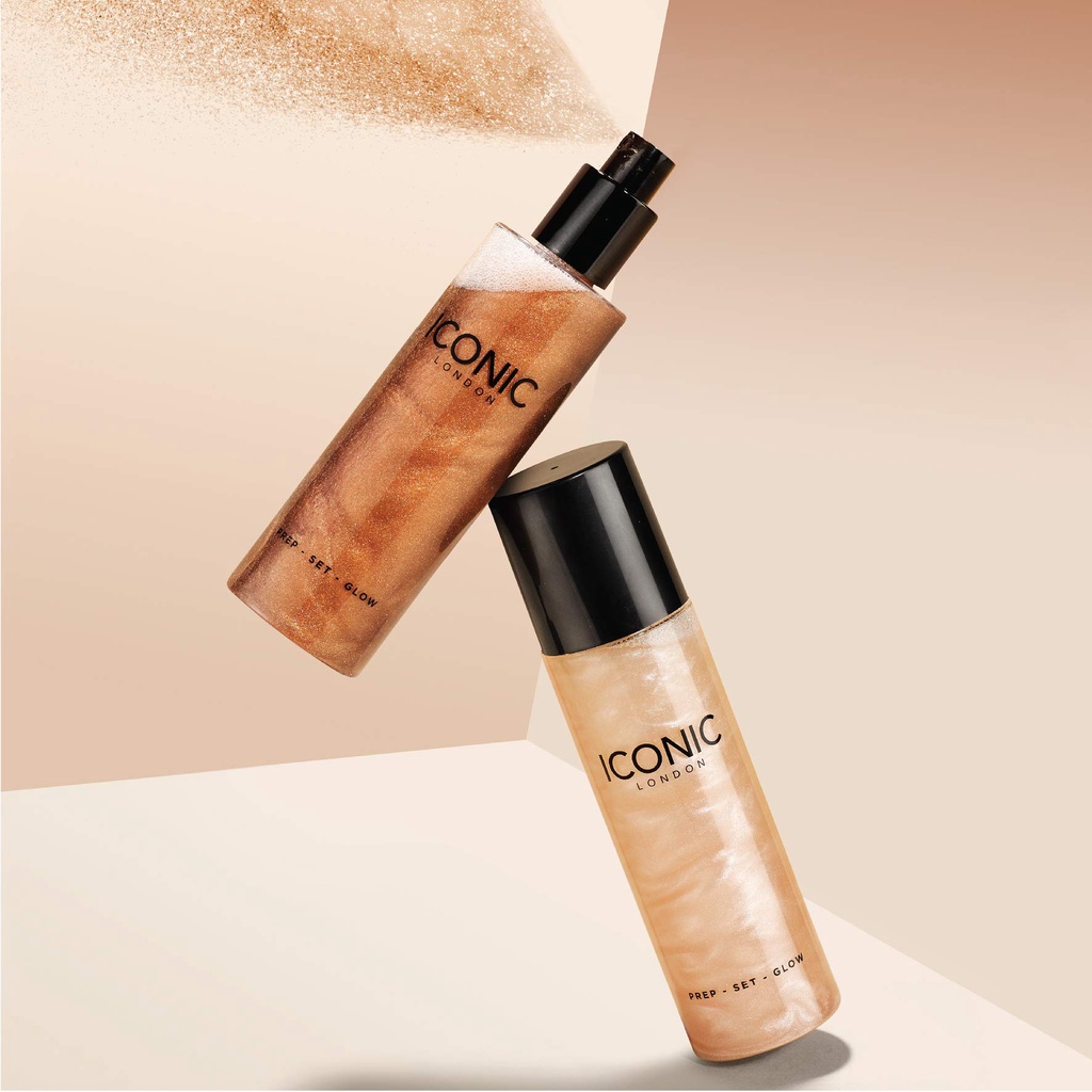 Iconic - Xịt Khoáng Có Nhũ Iconic Prep-Set-Glow 120ml