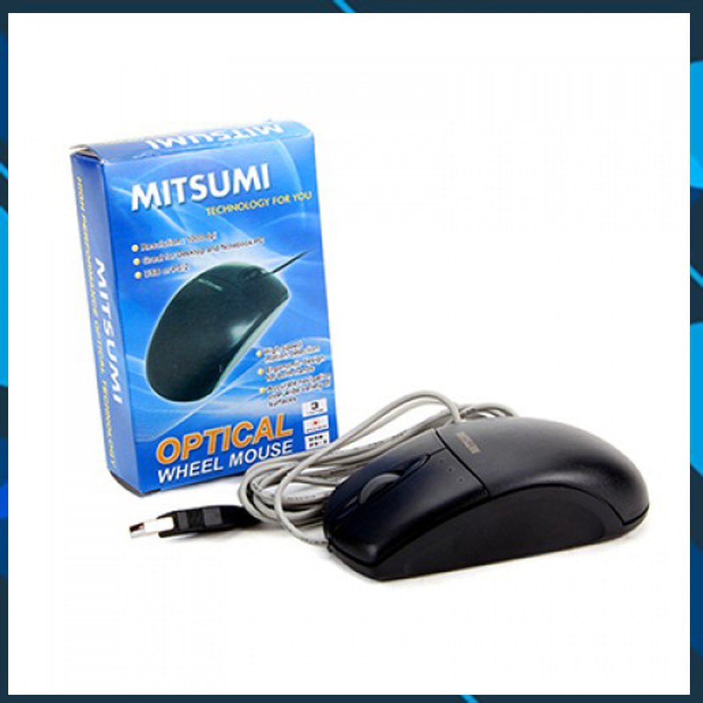 ∋Chuột Máy Tính Có Dây Mitsumi 6603 - 6703 Độ Bền Cao Bảo Hành 12 Tháng Giao Hàng Tận Nơi