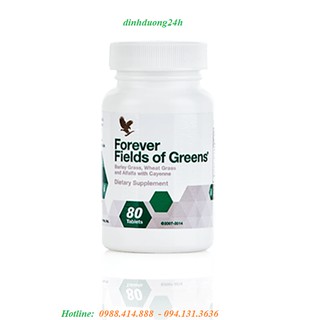 COMBO 2 Hôp Chỉ  459K Forever Fields of Greens® 068 flp |Tốt cho người táo bón, dạ dày, đại tràng- Làm đẹp da