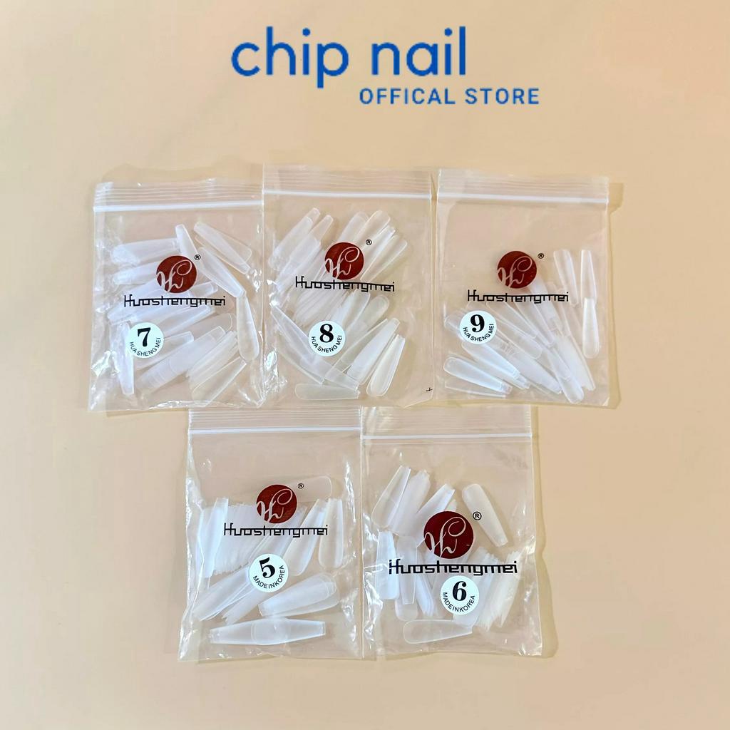Móng úp lẻ size HSM nhám form thang trong