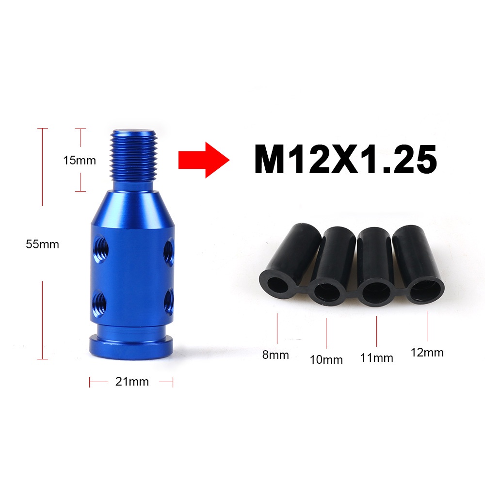 Bộ Chuyển Đổi Cần Số Xe Hơi Bằng Hợp Kim Nhôm Thông Dụng Cho M10x1.5 / M12x1.25