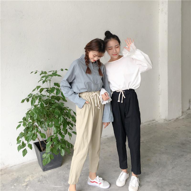 Quần kaki nữ sắn ống hàng có size HSU2402