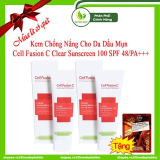 [ CHÍNH HÃNG ] Kem Chống Nắng Cho Da Dầu Mụn CELL FUSION C CLEAR SUNSCREEN 100 SPF 48/PA+++ - 50ml