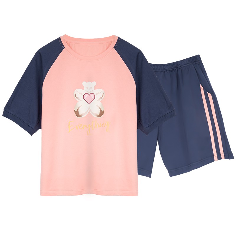 Bộ Đồ Ngủ Pijama Sát Nách Đáng Yêu Cho Nữ