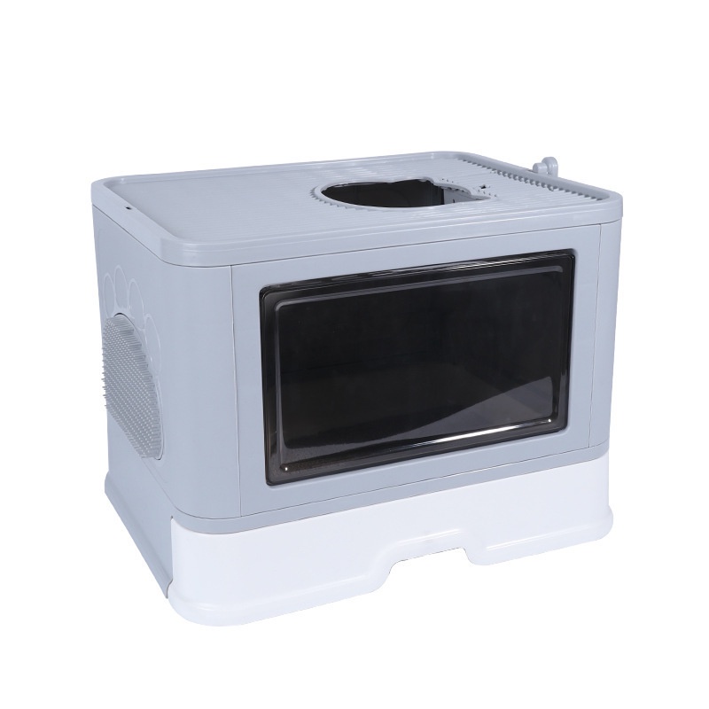 Nhà Vệ Sinh 2 Cửa Chống Văng Cát Cho Mèo Có Ngăn Kéo Size Lớn, Gấp Gọn Tiện Lợi NVS4938 MIAOCAT