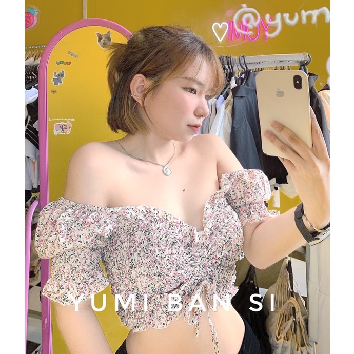 Áo kiểu tay phồng trễ vai ulzzang ẢNH THẬT