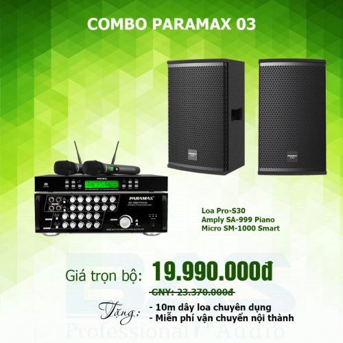 [ Chính Hãng ] Loa Paramax Pro-S30 ( Loa full bass 30 Paramax Pro S30)