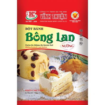 Bột bánh bông lan nướng VĨNH THUẬN. 400G