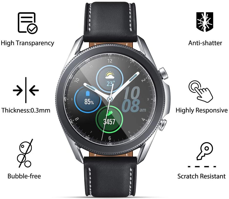 Mặt Kính Cường Lực Hd Cho Đồng Hồ Thông Minh Samsung Galaxy Watch 3 41mm 45mm