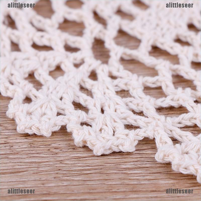 Tấm Lót Ly Bằng Cotton Đan Tay Phong Cách Giáng Sinh