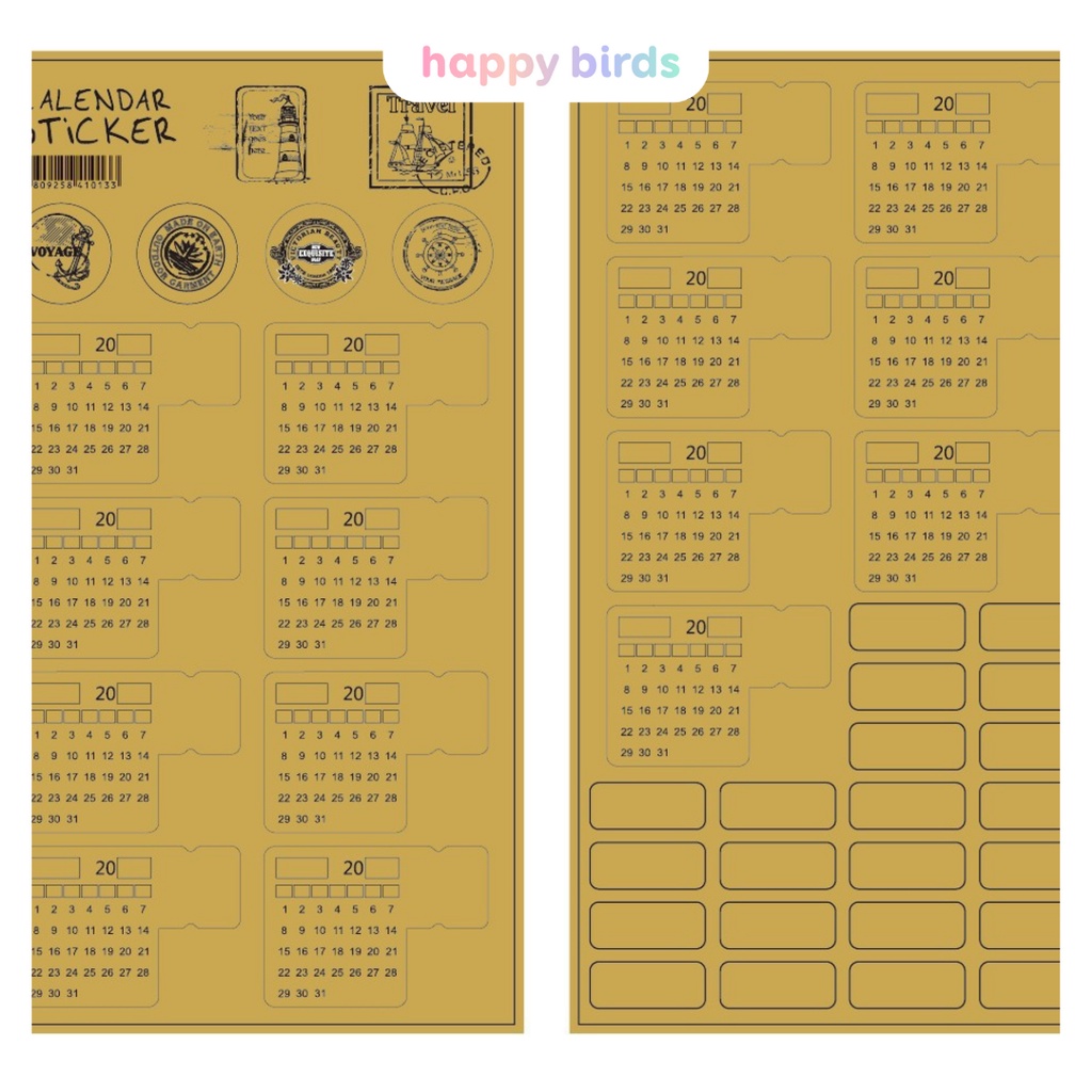 Giấy phân trang ghi chú sticker ngày tháng năm phân trang sổ ghi chép sổ planner bullet journal