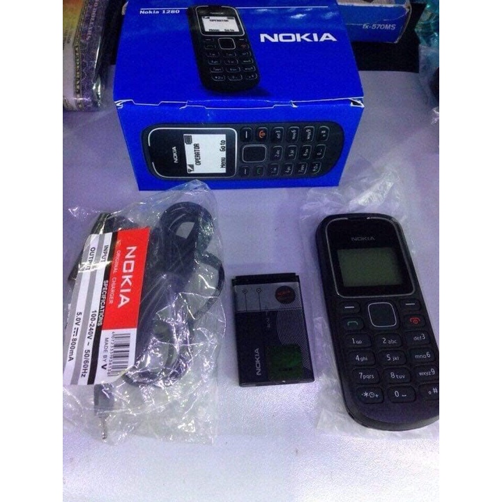 [𝗦𝗔𝗟𝗘 𝗞𝗛𝗨𝗡𝗚] Điện Thoại Nokia 1280 Hàng Chính Hãng Bao rẻ bao đẹp đầy đủ phụ kiện máy, pin, xạc