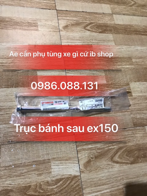 Trục bánh sau ex150 zin chính hãng