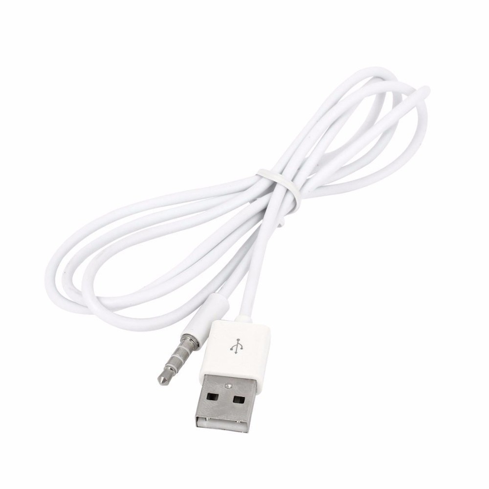 New Super Speed Portable Car MP3 Charge 3.5mm Headphone Audio USB 2.0 Cord Cable For Ipod Shuffle Adapter