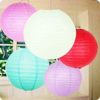 Đèn lồng giấy 30 cm - cầu tròn chất lượng cao