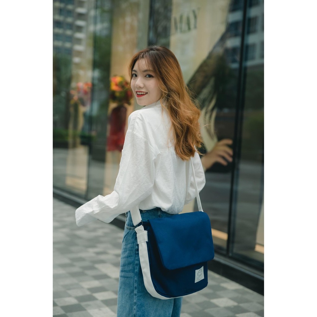Túi đeo chéo Nam Nữ cặp mini xách thời trang tote canvas Local Brand Mi Midori
