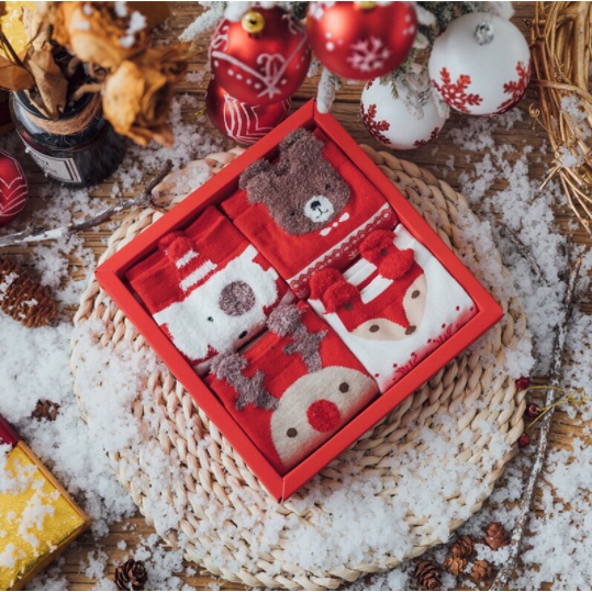 (X-MAS GIFT BOX) Set quà tặng Noel ấm áp đón Giáng Sinh kèm thiệp Merry Christmas