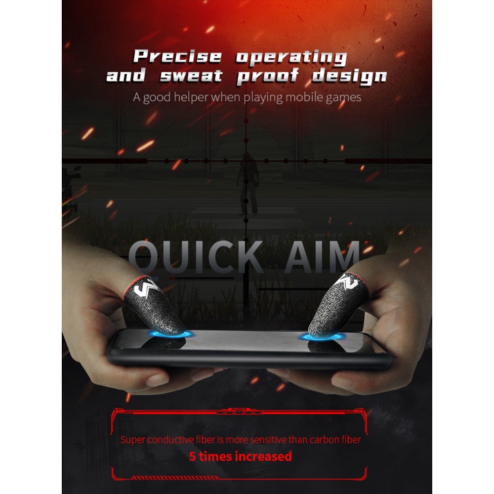 Găng Tay Chơi Game 1 Đôi Găng Tay Ngón Tay Chống Mồ Hôi Chơi Game Điện Thoại Bao Ngón Tay Cái Bao Tay Chống Trượt Cho PUBG Bộ Ngón Tay Chơi Game Di Động Màn Hình Cảm Ứng Màn Hình Cảm Ứng Okase