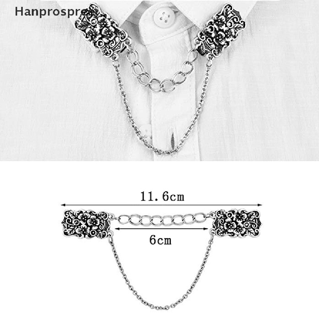 Hanprospree > Ghim Cài Áo Cardigan Khăn Choàng Cổ Hình Hoa Phối Dây Xích Thích Hợp Làm Quà Tặng Cho Bạn