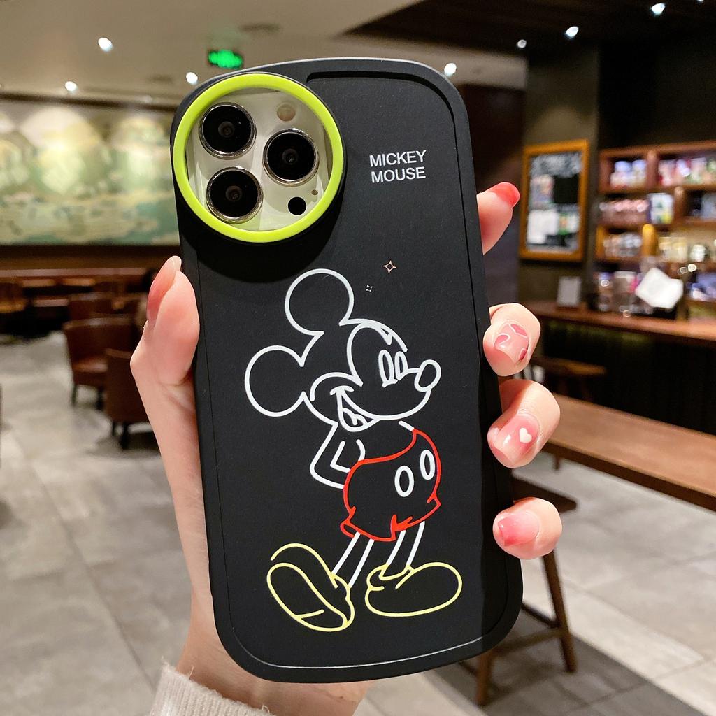 Ốp Điện Thoại Mềm Hình Chuột Mickey Cho IPhone 13Promax 12 11 7Plus X Xs Max XR
