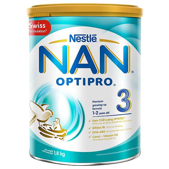 mẫu mới Sữa Bột Nestle NAN Optipro 3 (1.7kg)