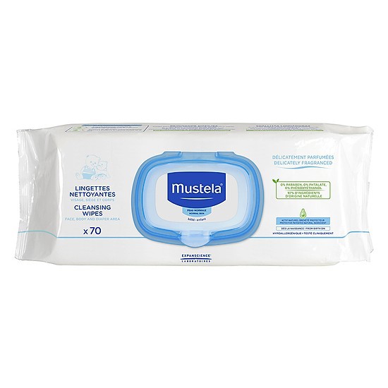 Mustela Khăn giấy ướt Dermo Soothing 70wipes