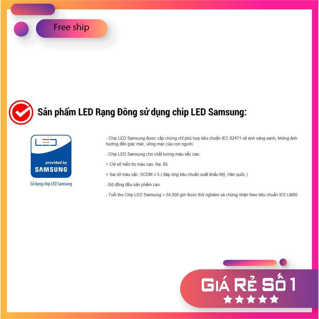 Bóng đèn LED tube  Rạng Đông 18W, vỏ nhôm&nhựa, ChipLED SAMSUNG, 120cm