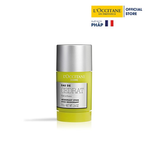 Lăn Khử Mùi L'Occitane Nam Cedrat - Eau De Cedrat Stick Deodorant 75gr