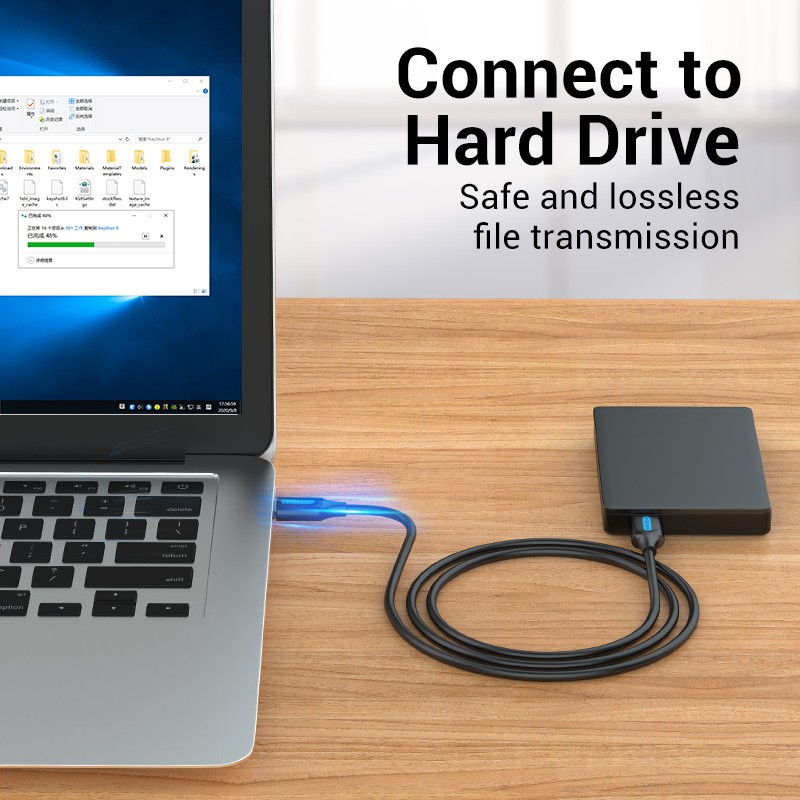 VENTION Dây Cáp Mở Rộng usb 3.0 male Sang male Cho Ổ Cứng laptop tv box