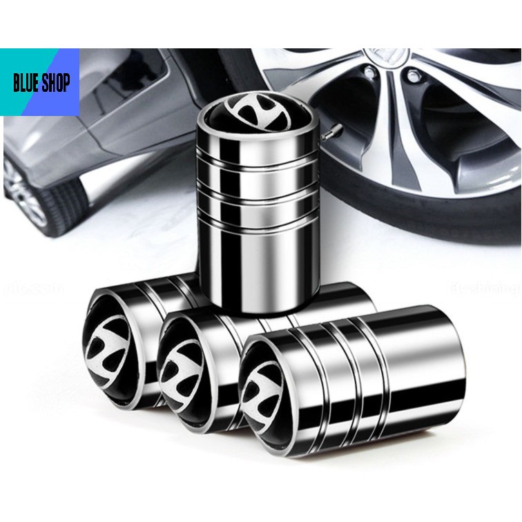 Nắp van lốp xe hơi bằng hợp kim - 1 bộ 4 van xe