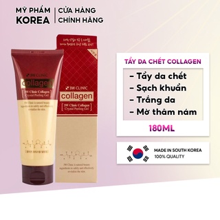 Tẩy da chết chiết xuất từ Collagen Crystal Peeling Gel Hàn Quốc 180ml giúp đánh bay tế bào chết giúp da sáng mềm mịn