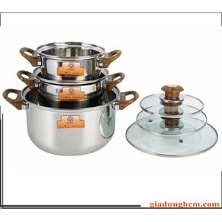 Bộ Nồi Inox MEIMAN . sky B31D