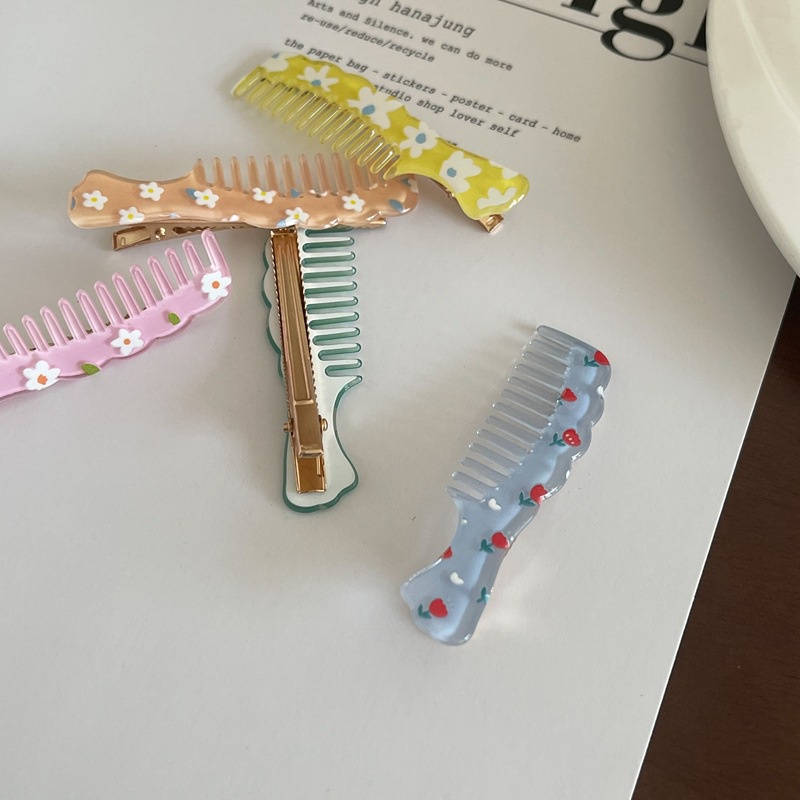 Kẹp tóc mái hình lược xinh xắn dễ thương