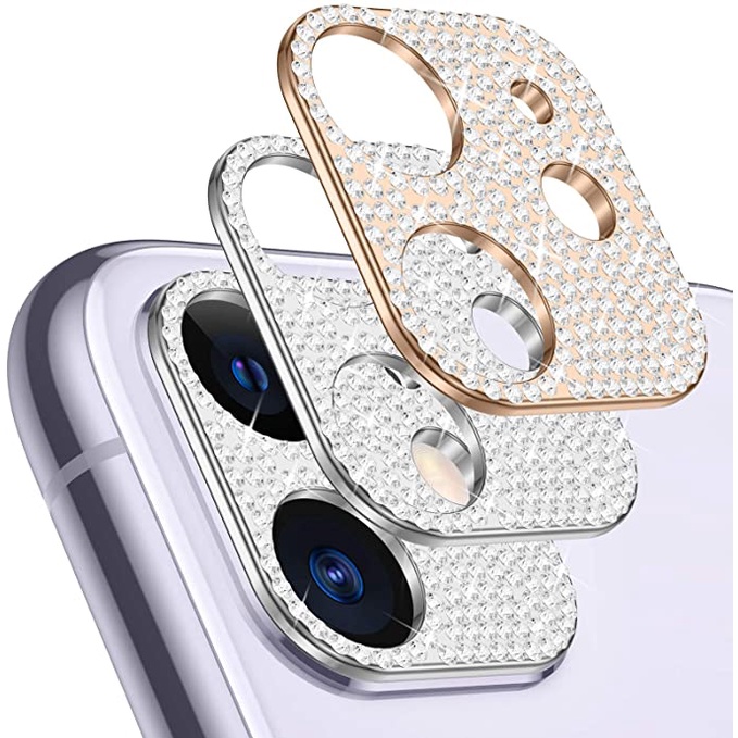 Mặt kính đính đá bảo vệ camera cho iPhone 14 Plus 13 Pro Max 13 Mini