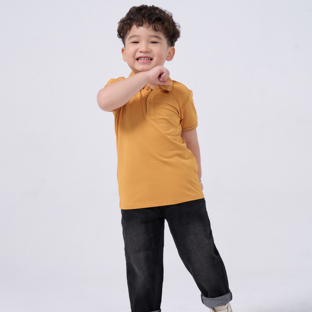 Áo Polo Thun YODY Trẻ Em Trai Gái, Áo Phông Cổ Bẻ Coolmax Thoáng Mát Thấm Hút Mồ Hôi Co Giãn APK5183
