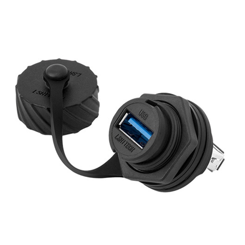 Ổ Cắm Điện Chuyển Đổi USB 2 0 3 0 Chống Thấm Nước Kèm Nắp Đậy Tiện Dụng