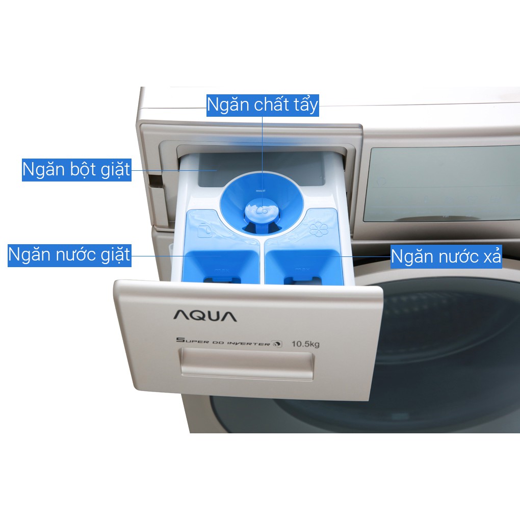 Máy giặt Aqua Inverter 10.5 kg AQD-D1050E N ( CHỈ GIAO HÀNG HCM )
