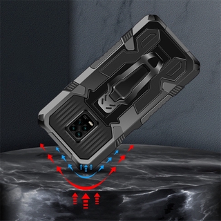 Xiaomi  Poco M3 10T Pro 10T Lite  Poco X3 NFC Note 10 Pro Note 10 Redmi Note 9 Pro Max Note 9 Pro Note 9S Note 9 TPU+PC Armor Hard Case Shockproof Cover