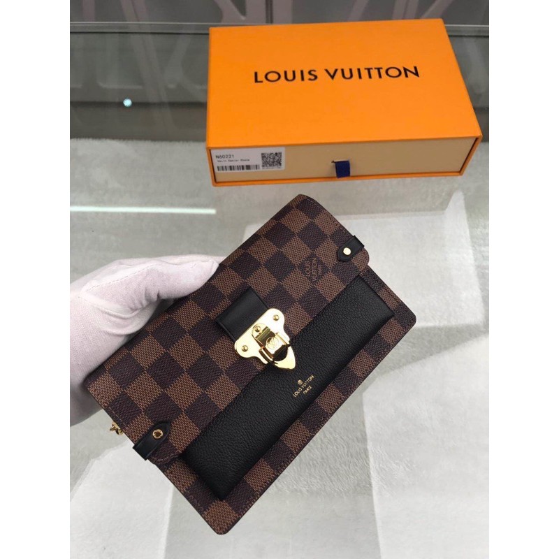 Túi xách/ túi đeo chéo nữ Louis Vuitton LV khoá trượt da thật cao cấp dây đeo xích sang trọng hàng vip 1-1