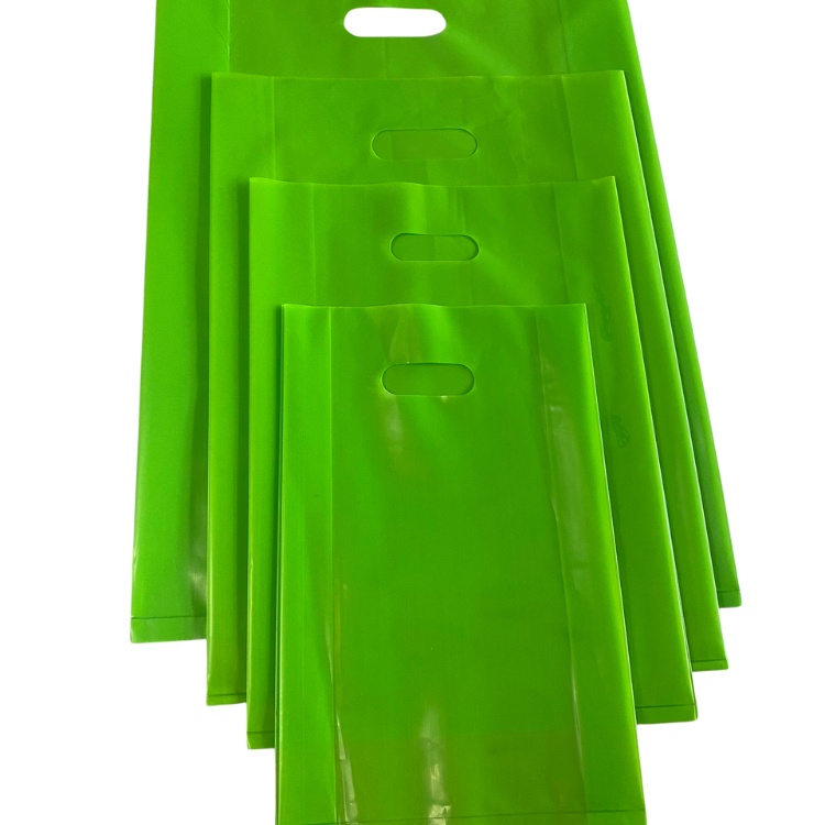 Túi nilon hột xoài PE màu xanh lá hàng loại 1 bóng dẻo 1kg( nhận in ấn thiết kế theo yêu cầu-free thiết kế)