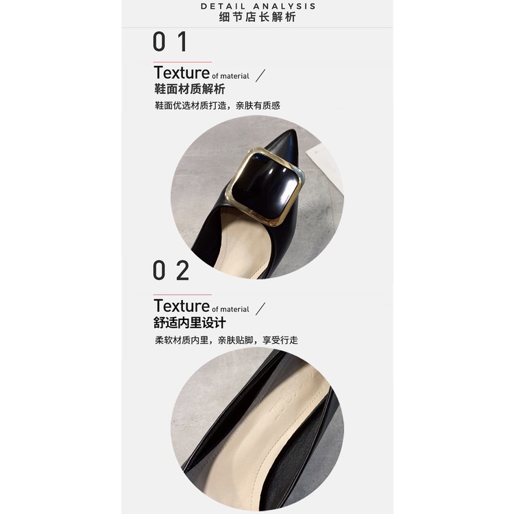 Giày Cao Gót 3cm Mũi Nhọn Thiết Kế Mới Thời Trang Dành Cho Nữ