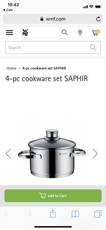 BỘ NỒI WMF SAPHIR 4 MÓN