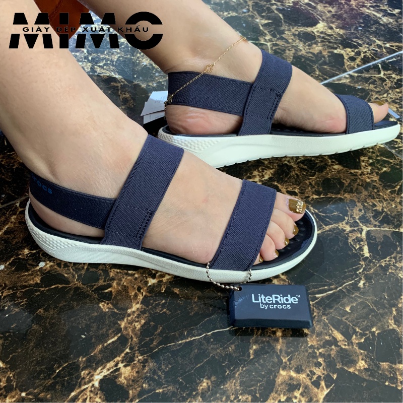 Sandal nữ - Giày Sandal nữ đẹp Cross Literide thời trang màu navy êm mềm nhẹ