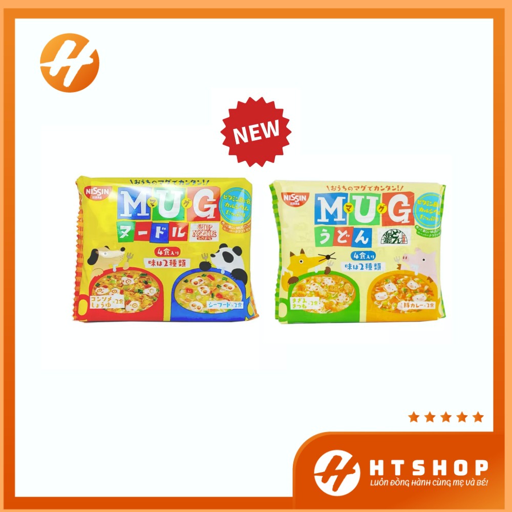 Mỳ Ăn Dặm MUG Nissin Nhật Bản Cho Bé Gói 106 Gram