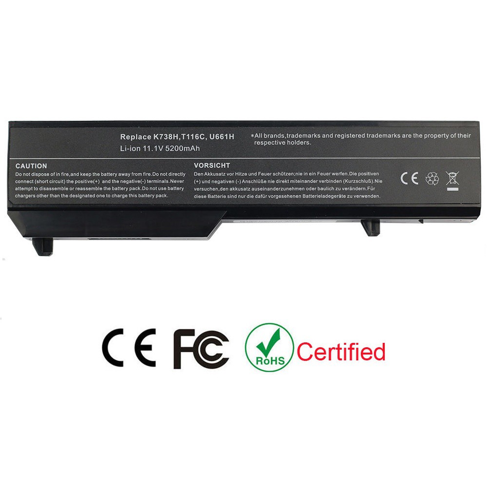 Pin Dùng Cho Laptop Dell Vostro 1310 1320 1510 1520 2510 K738H T112C T114C T116C PP36L PP36S Battery