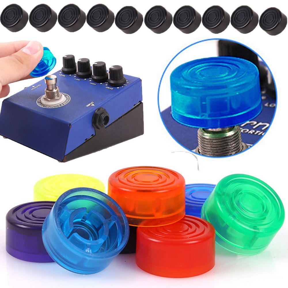 ZAIJIE24 Set 10 Nắp Đậy Bảo Vệ Nút Bấm Bàn Đạp Đàn Guitar Màu Sắc Ngọt Ngào